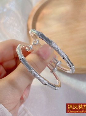 原创设计女银饰正生节节高升手镯