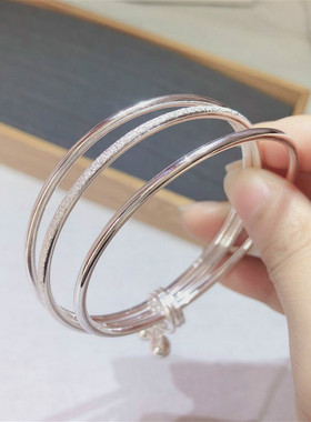 9999纯银三生三世手镯铃铛