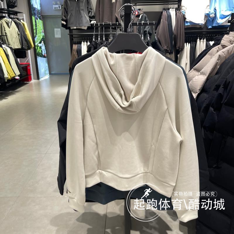 李宁女子卫衣2025春季新款健身系列百搭宽松开衫连帽外套 AWDV066 - 图0