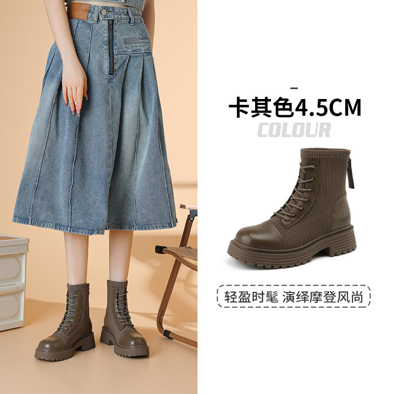 卓诗尼秋冬长靴短袖棉鞋棉靴特价