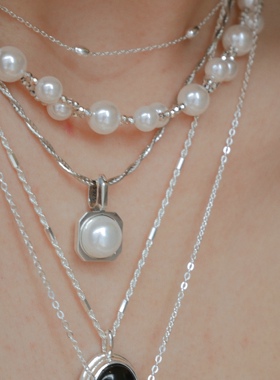 925纯银麻花链女复古项链