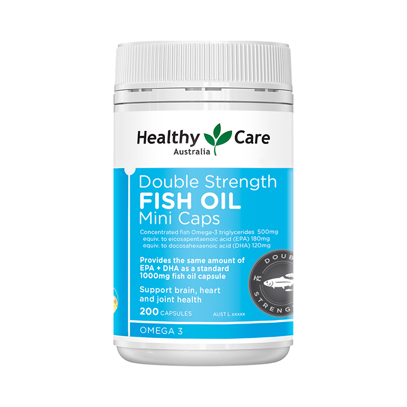 【自营】Healthy Care迷你深海鱼油软胶囊omega3高浓度200粒 小粒 - 图0