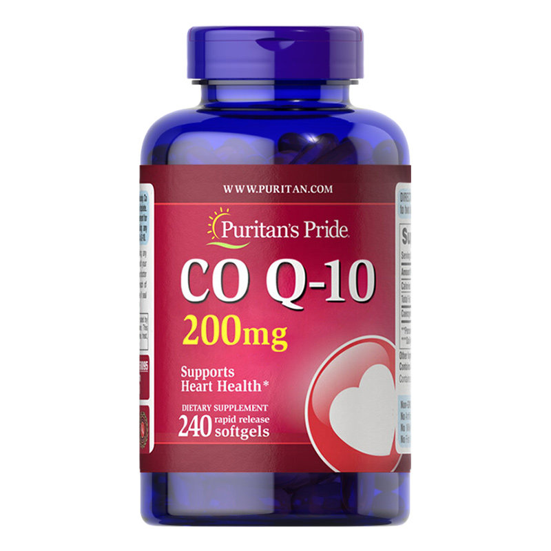 【自营】普丽普莱辅酶q10护心脏美国原装进口200mg240粒熬夜加班