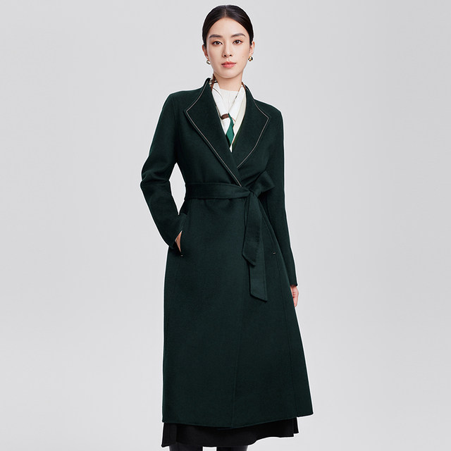 Yingzhishang woolen woolen coat women's shoulder thick coat