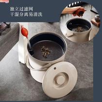 Swill Dry wet filtration separation with strainer bin Large number kitchen Cuisine tea water tea drain water