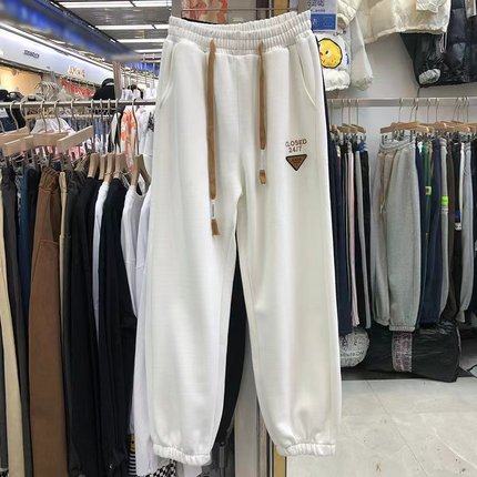 加肥加大码300斤休闲裤子男女秋冬加绒宽松束脚运动裤高街灯笼裤2,淘宝优惠券,粉丝福利购,淘宝优惠卷