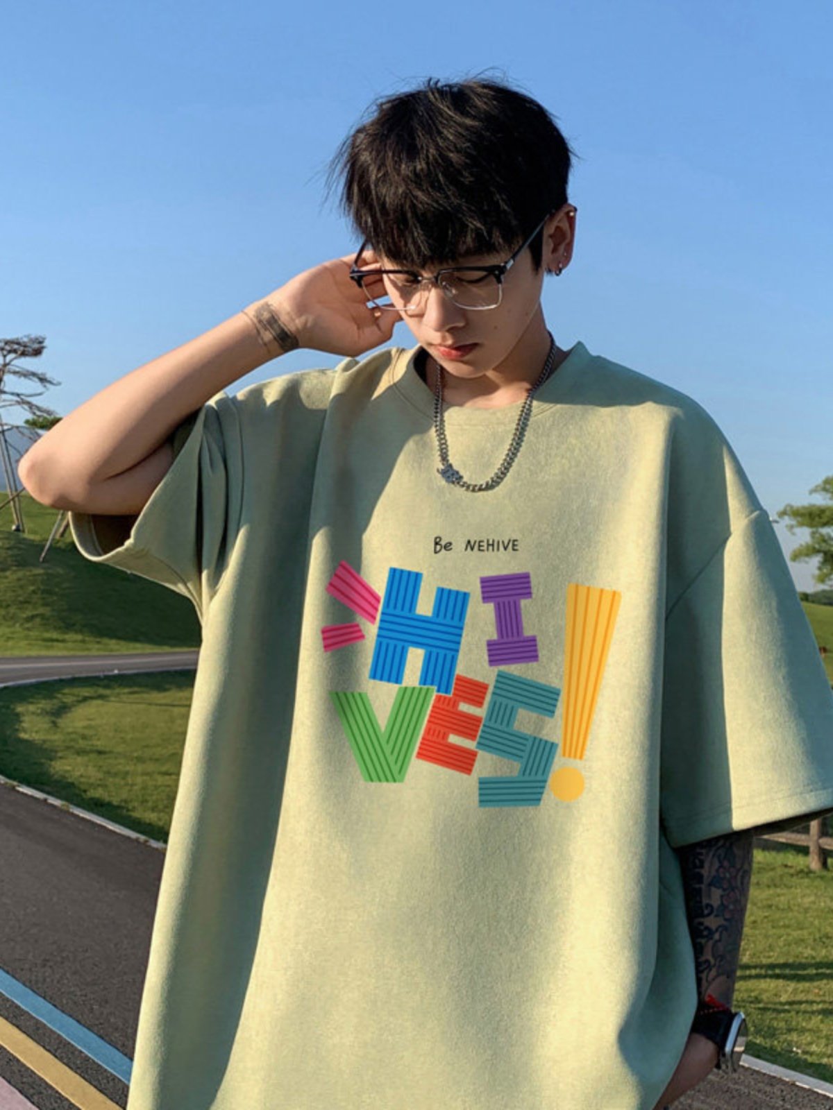 300斤大码男装美式重磅麂皮绒短袖男夏季潮牌宽松彩色字母印花t恤,淘宝优惠券,粉丝福利购,淘宝优惠卷