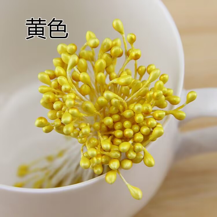 扭扭棒花束手工diy配件材料包毛根花杆胶带花心花芯花蕊胶水材料 - 图1