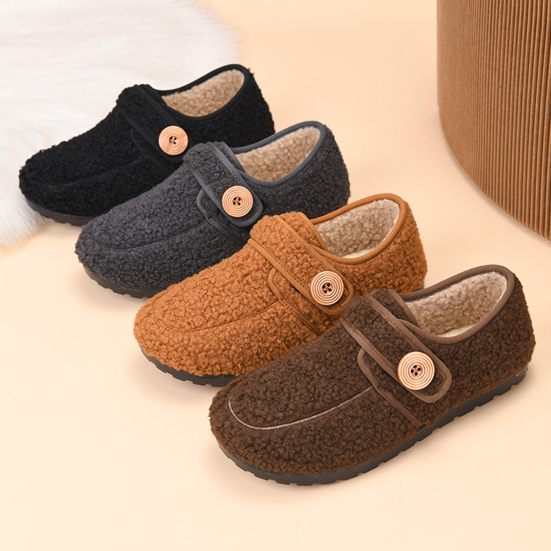 冬季老北京棉鞋女加绒保暖毛毛鞋加厚防滑豆豆鞋平底休闲妈妈棉靴,淘宝优惠券,粉丝福利购,淘宝优惠卷