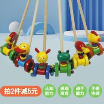 Childrens push airplane Learn Step Single lever cart Push Pushy Baby 1-2-3 Year Old Learn Walking Male Girl Toy