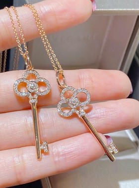 银镀玫瑰金项链百搭新款