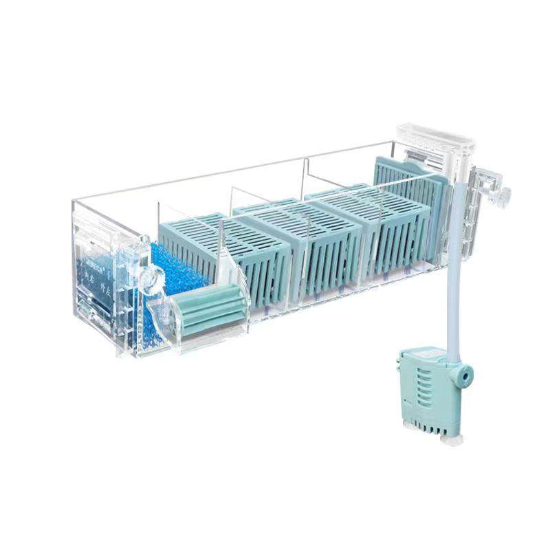 鱼缸过滤器顶部过滤盒净水循环三合一潜水泵龟缸过滤盒滴流盒透明,淘宝优惠券,粉丝福利购,淘宝优惠卷