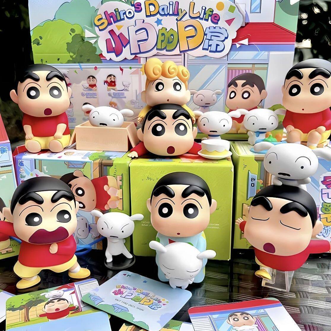 蜡笔小新小白的日常系列盲盒手办潮玩公仔周边玩偶桌面摆件女礼物 - 图2