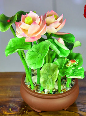 北京骨雕精品荷花蝈蝈传统手工艺