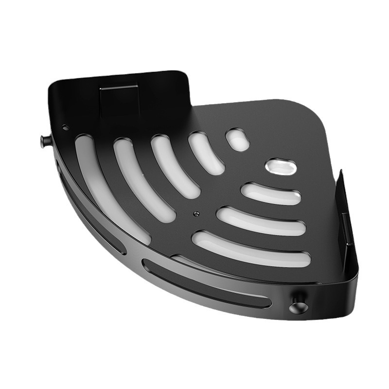 浴室置物架免釘洗漱台壁挂厕所厨房收纳免打孔三角卫生间置物架