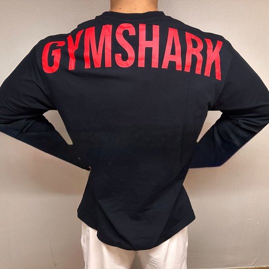 GYM美式鲨鱼运动 Power改良新款男士运动健身弹力圆领宽松长袖T恤