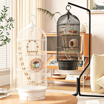 Parrot Bird Cage Home Tiger Peel of Tiger Peony Peony Eight-Brother Pearl Splash-Proof Exclusive Luxury Villa for Cage Breeding