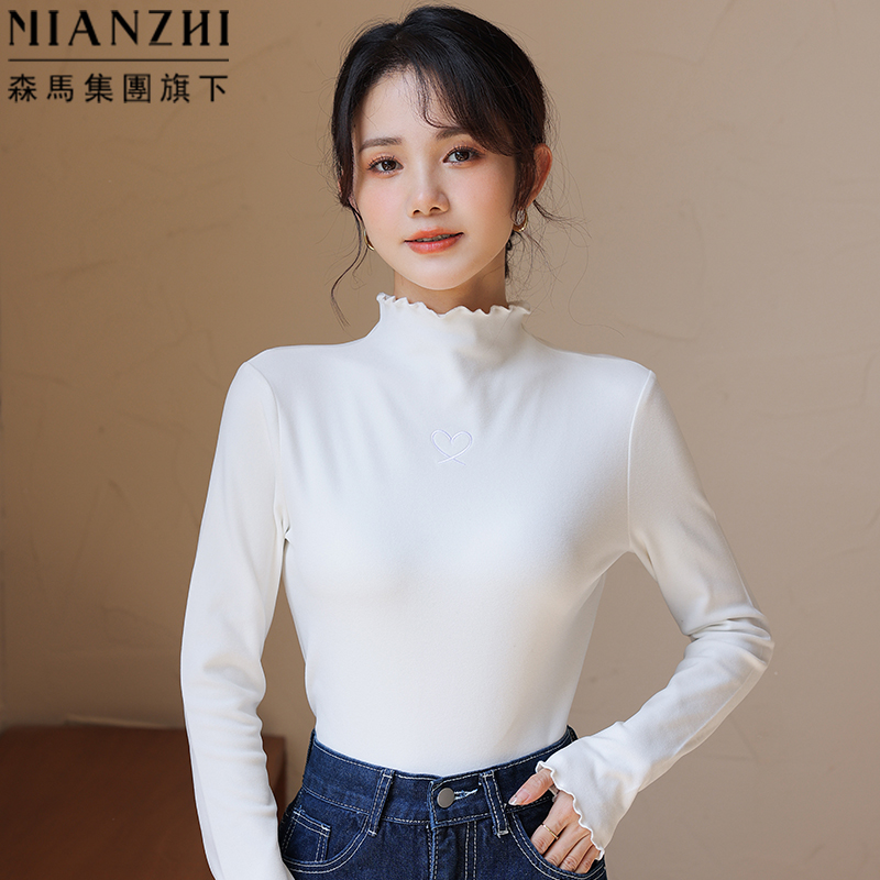 【11点官补到手21.9元】棉致半高领打底衫女