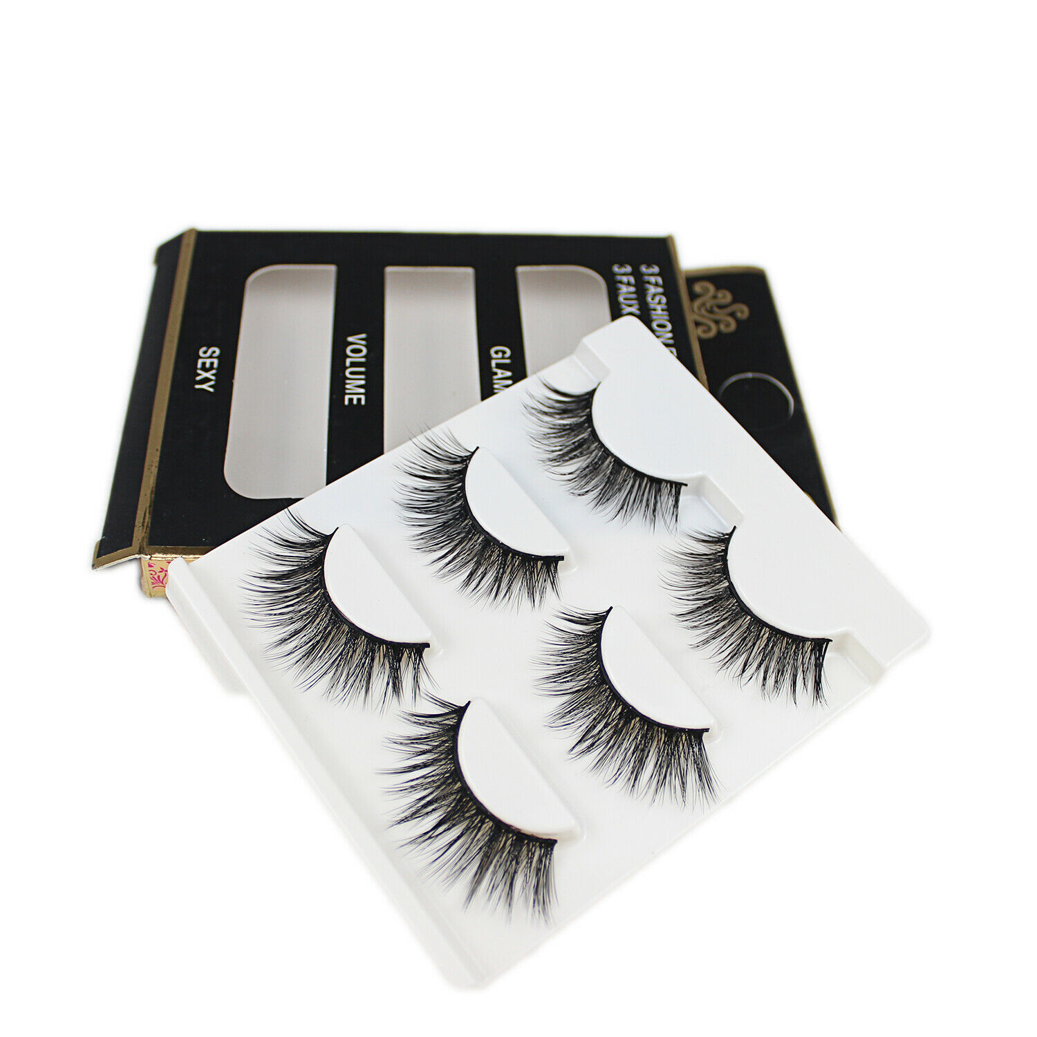 Mink Hair Eyelashes 3D Long Natural False Eye Lashes假眼睫毛 - 图0