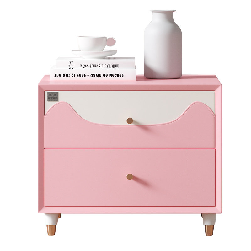 顾家家居儿童房卧室粉色可爱床头柜储物柜女孩公主房置物柜DS3125,淘宝优惠券,粉丝福利购,淘宝优惠卷