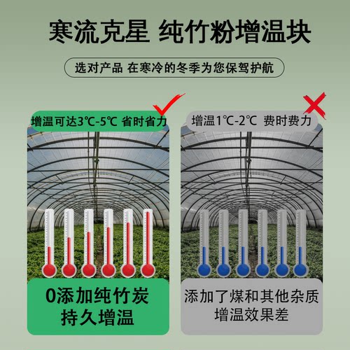 大棚增温块无烟温室蔬菜大棚升温养殖拱棚取暖加温神器防冻苗期炭 - 图1