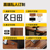 Desk and bookshelf integrated perforated board double gaming table
