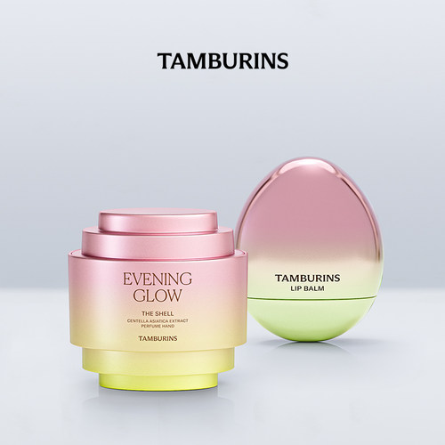 TAMBURINS护手霜蛋形唇膏组合 落日霞光 玫瑰木香 留香送女友礼物 - 图0
