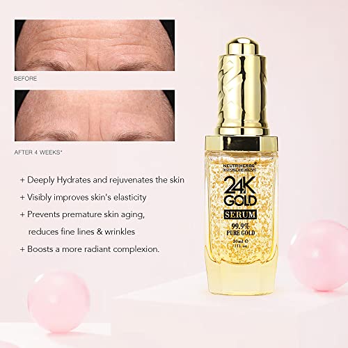 Neutriherbs 24K Pure Gold Serum Gold Essence Oil for Face An-图1