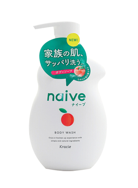 kracie嘉娜宝肌美精naive芦荟精华沐浴露530ml替换装360ml