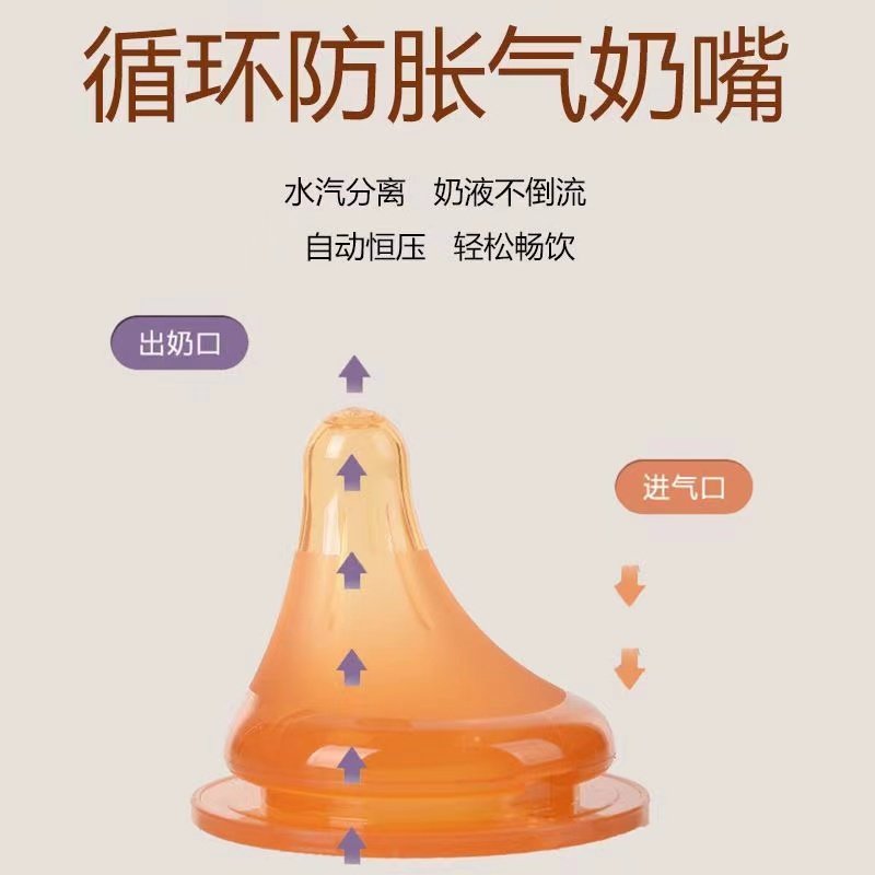 适配贝亲超软奶嘴配件纳米银宽口径 奥芙安奶嘴/安抚奶嘴