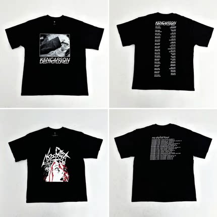 KK11 co-branded Playboicartl Destroy Lonely album peripheral limited short-sleeved T-shirt