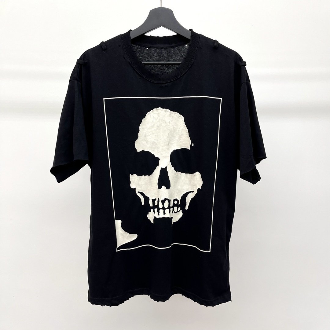 KK11 N9 06SS Skeleton Archive destroyed distressed short-sleeved T-shirt Miyashita NNvintage