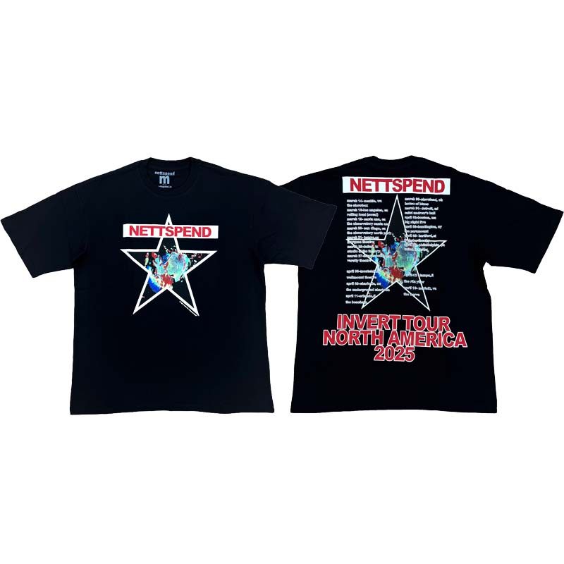 NETTSPEND INVERT TOUR NORTH AMERICA 2025 T-SHIRT limited short-sleeved T-shirt