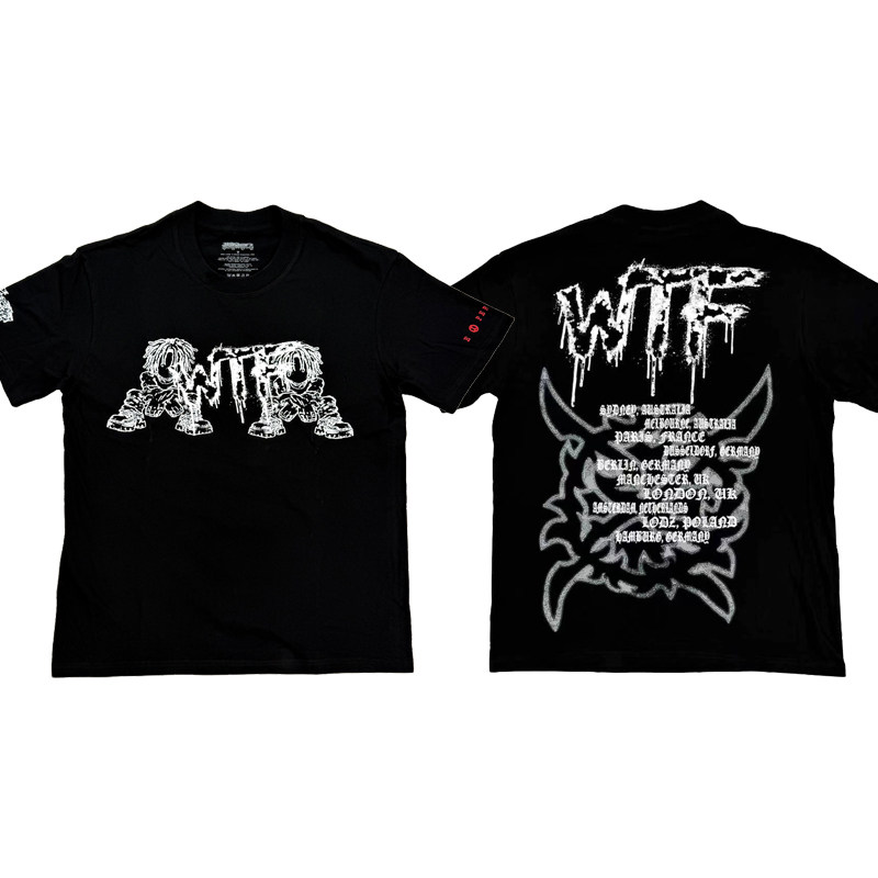Ken Carson WTF tour merch t-shirt venue limited printed short-sleeved T-shirt