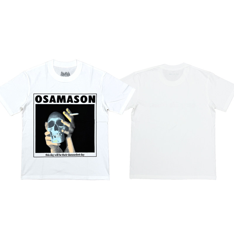KK11 Osamason Damnedest Day Skull T - Shirt skull print short-sleeved T-shirt