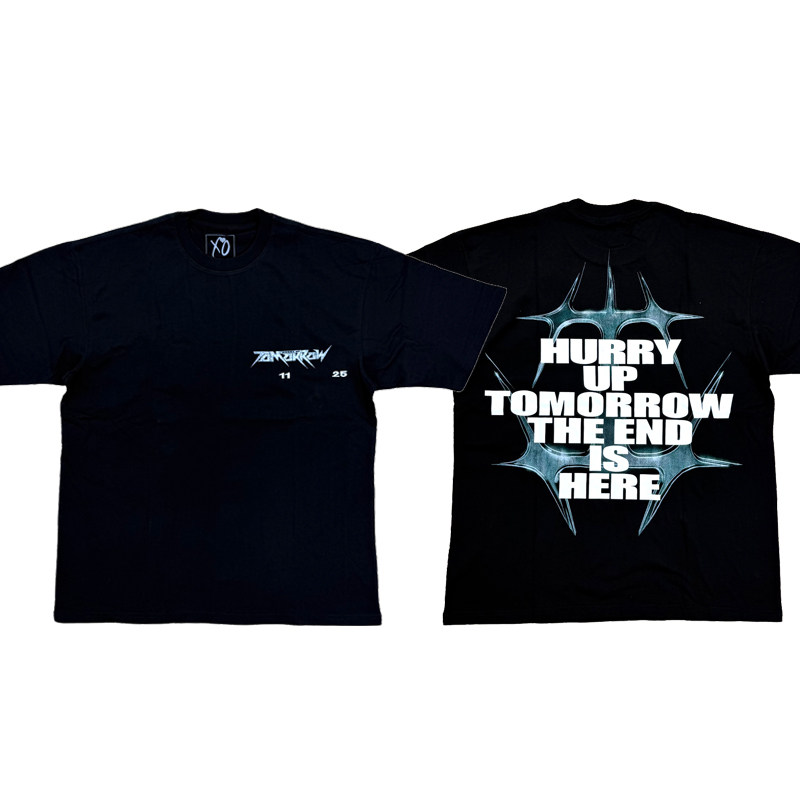 KK11 Hurry up Tomorrow pop up limited edition short-sleeved T-shirt xo The weeknd