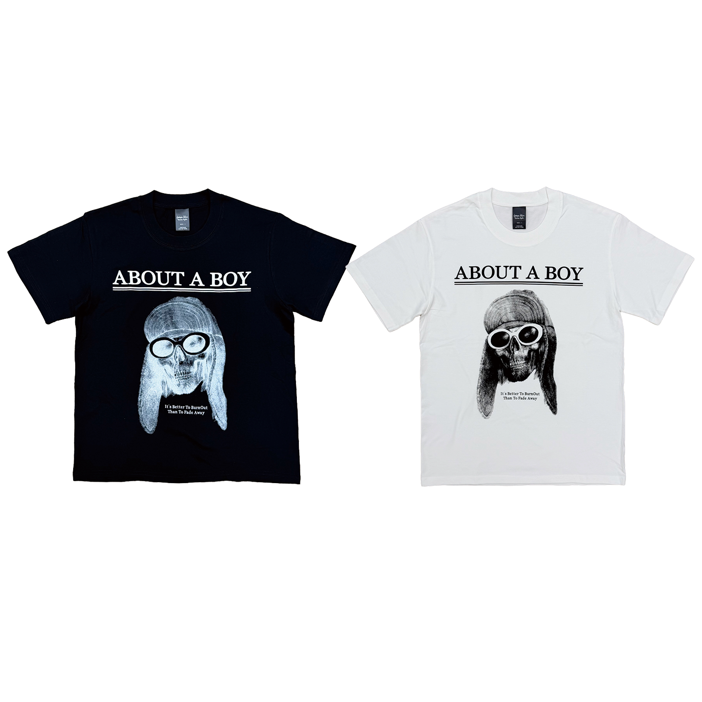Number NineKurt Cobain "About a Boy" Tee Retro Print Short Sleeve T-Shirt
