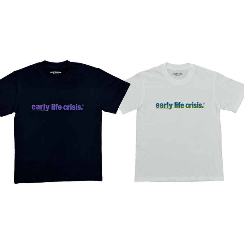 Nettspend Early Life Crisis Merch colorful three-dimensional printed slogan limited short sleeves