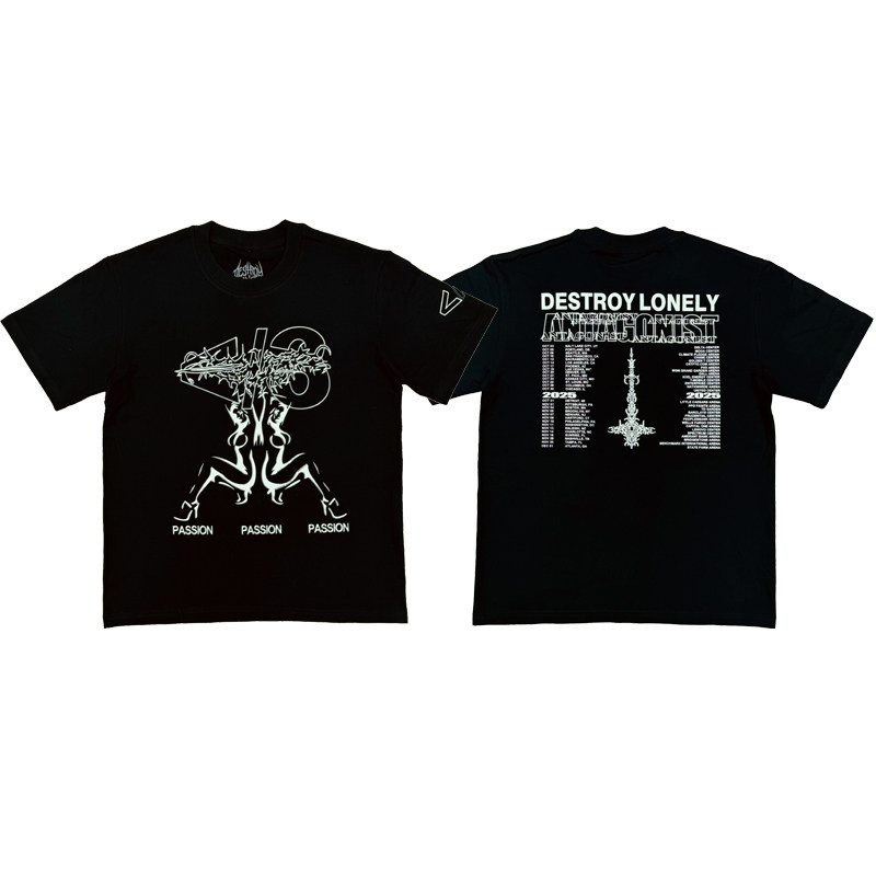 Destroy Lonely Antagonist Tour Shirt Passion tour limited short-sleeved T-shirt
