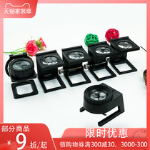 10 times 15 times 30j times 30j fold Magnifier Metal Frame With Scale High Definition High Textile Fabric Density Mirror