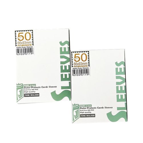 游戏王外套TW透明磨砂外胆卡套竞技套第三层保护套桌游牌套66x93 - 图0