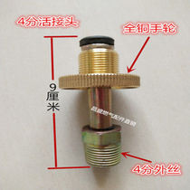 Liquefied gas guide tube pure copper handwheel gas propane steel bottle inflatable catheter ball valve 4 outer wire active joint 