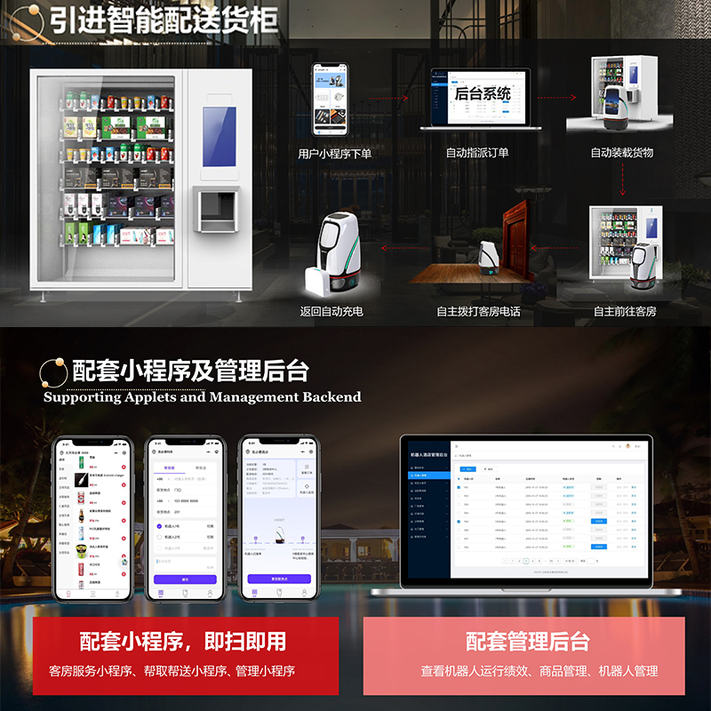 苏萌蒙品牌服务智能配送机器人引领带路大屏幕广告宣传写字楼酒店 - 图2
