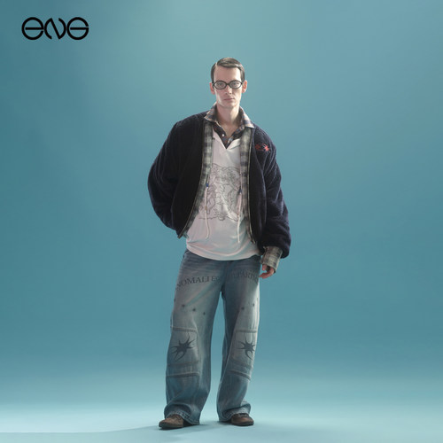 【明星同款】Anomalies Department拼接拉链外套新品TWS威神V组合 - 图2