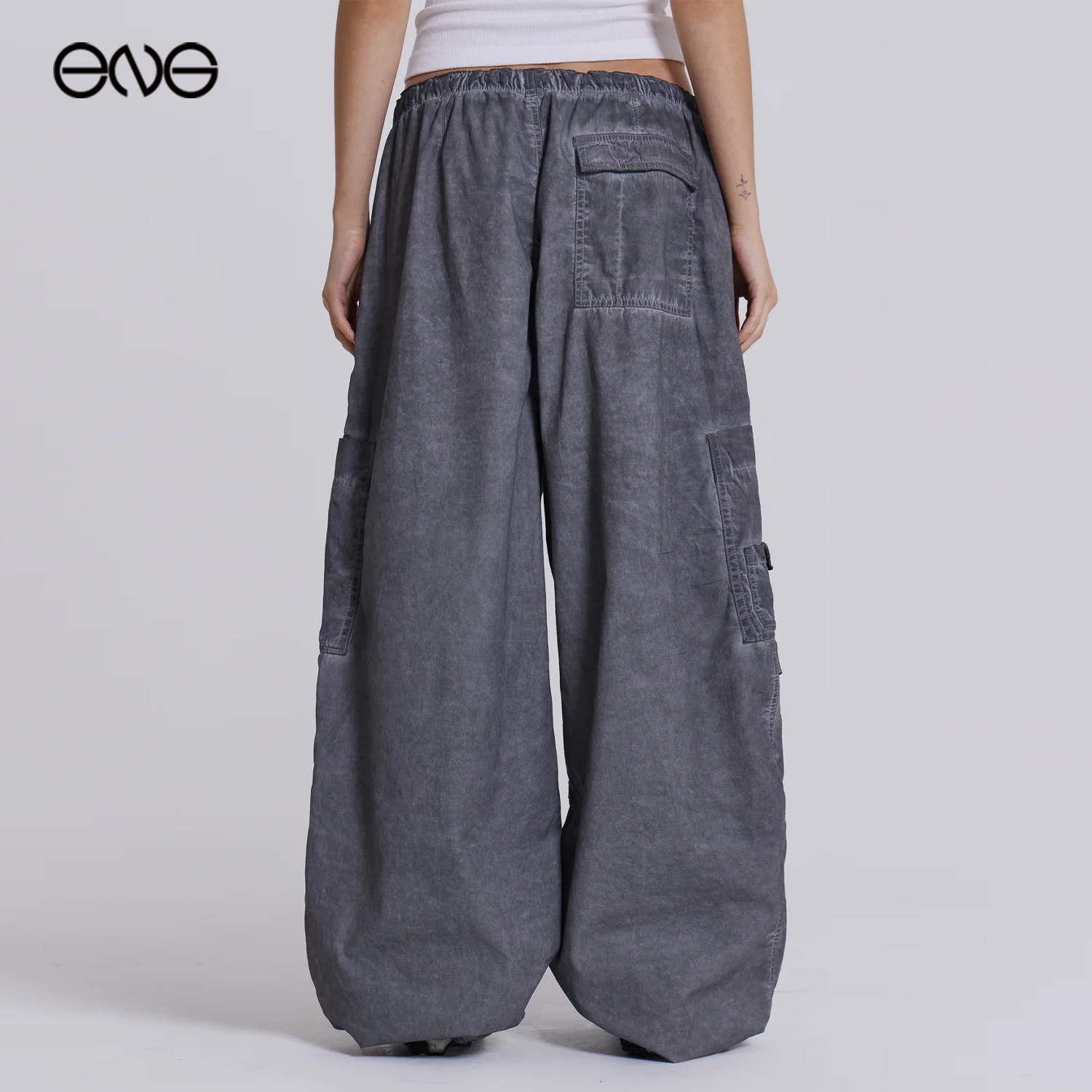 【欧阳娜娜明星同款】JADED LONDON宽松工装裤降落伞休闲长裤男女,淘宝优惠券,粉丝福利购,淘宝优惠卷