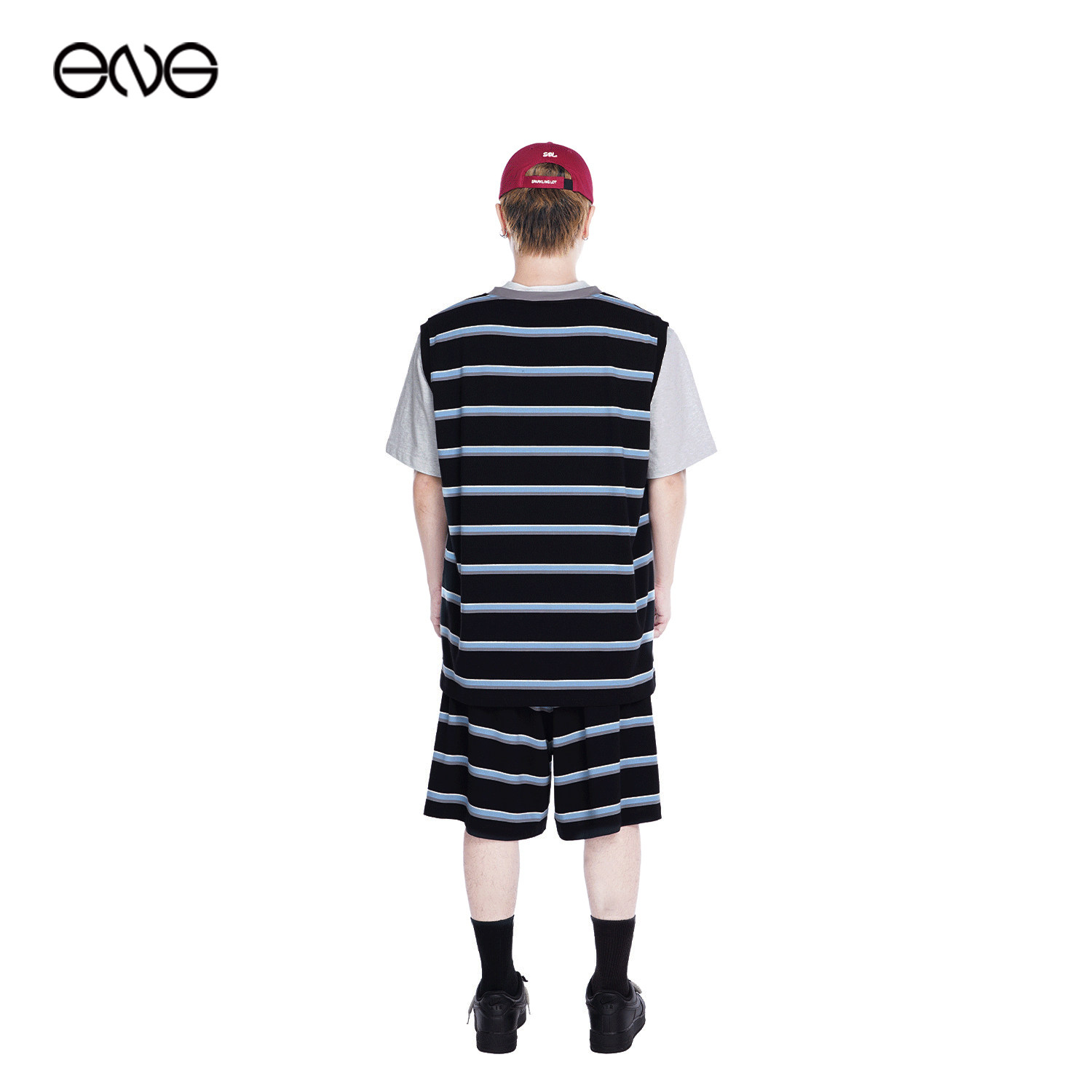 【ENG】Sparkling Lot 条纹刺绣标休闲短裤男装新品25秋,淘宝优惠券,粉丝福利购,淘宝优惠卷