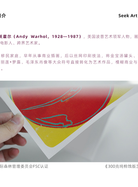 安迪沃霍尔Andy Warhol收藏级版画复刻波普风红色苹果挂画仅画芯