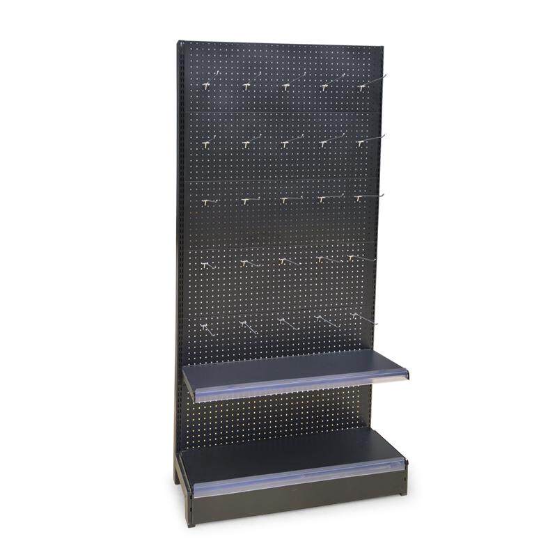 Black thickened supermarket hole board shelf multi-layer camping equipment storage internet celebrity household rack