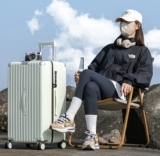 CiorvKuosti Вместительный и большой чемодан, прочная коробка с молнией