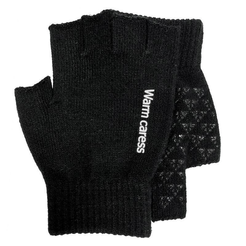 半指手套男士秋冬季露二指加厚保暖触屏加绒毛线防寒户外骑行针织,淘宝优惠券,粉丝福利购,淘宝优惠卷